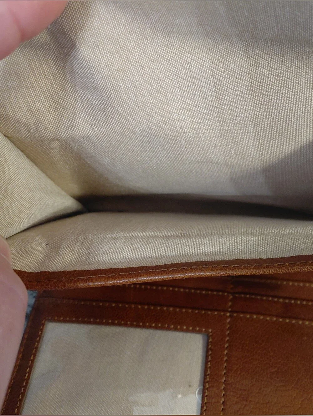Lucky Brand Chestnut Brown Leather Studded Crossbody Purse